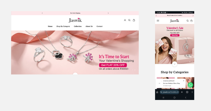 Jaswik Website Design & Development