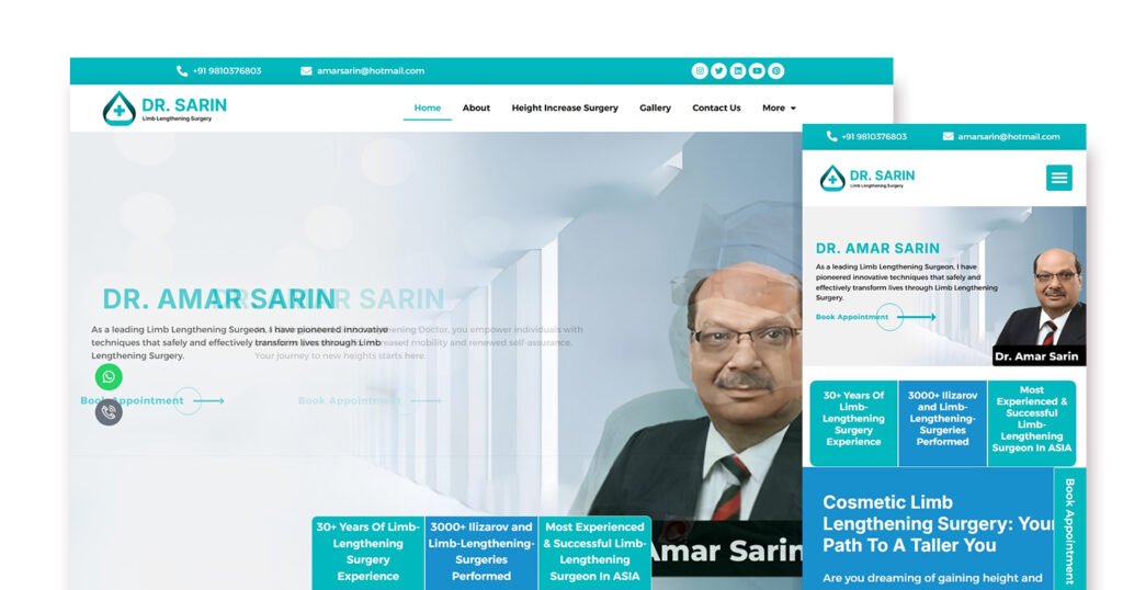 Dr. Sarin -designed and develop by Dtroffle on WordPress
