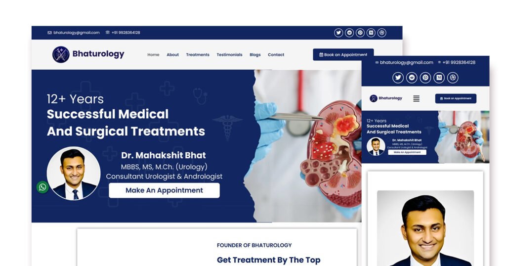 Bhat Urology - Develop & Designed by Dtroffle on WordPress