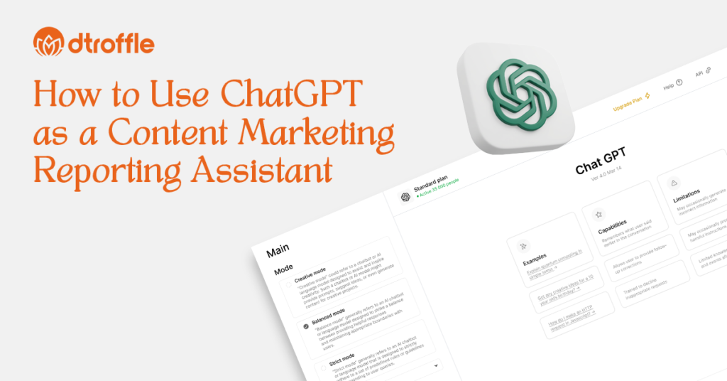 How to Use ChatGPT as a Content Marketing Reporting Assistant?